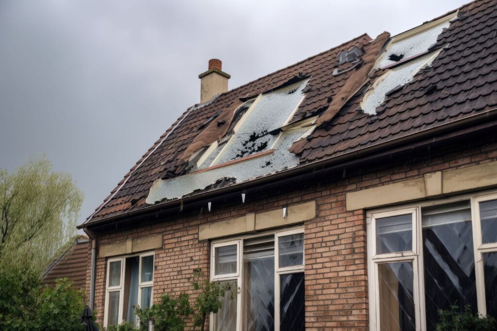 residential roof damage
